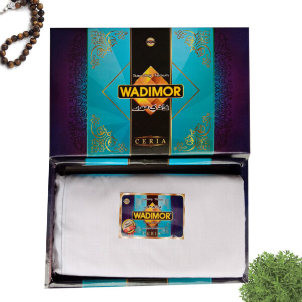 Wadimor Sarung Tenun Polos Putih NTPL - Image 2