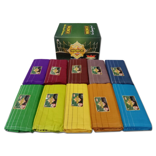 Wadimor Sarung Tenun Polos Tumpal Bergaris Warna FC (Full Color) - Image 4