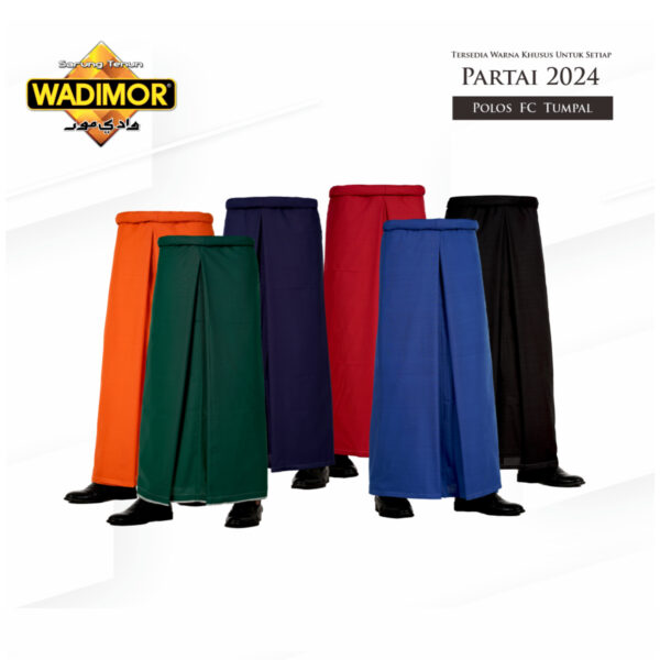 Wadimor Sarung Tenun Polos Tumpal Bergaris Warna FC (Full Color)